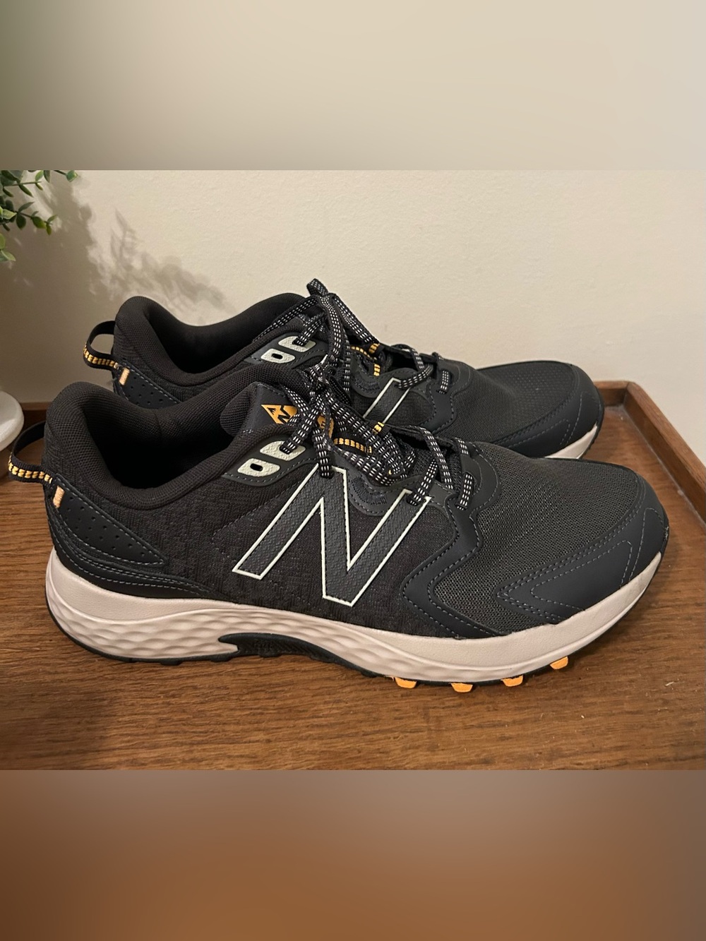 New Balance 410 v7 Trail MT410LG7 Harbor Gray Running Shoes US Men's 12